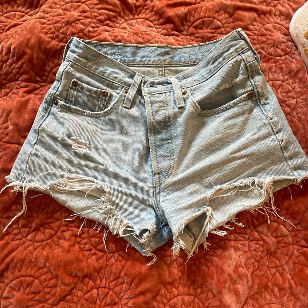 Distressed Denim Women's Shorts